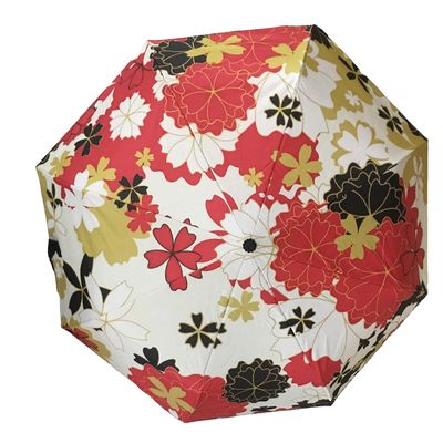 Envio rápido guarda-chuva personalizada com padrão de flores DIY e logotipo de impressão exclusivo