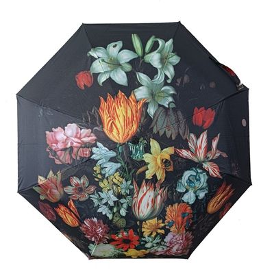 Envio rápido guarda-chuva personalizada com padrão de flores DIY e logotipo de impressão exclusivo