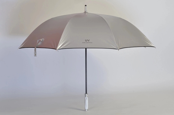 Um guarda-chuva Golf Directo e Impecível ao Vento para Agilidade de Customização da Cadeia de Suprimentos em Titânio Prata