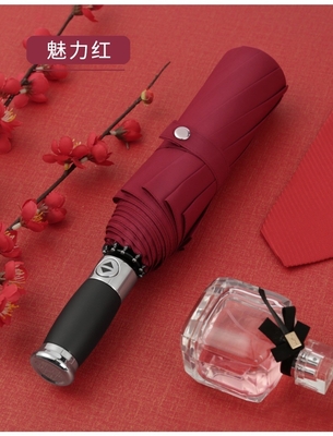 Design clássico chinês Automático Aberto Paraguas guarda-chuva reta com eixo de fibra de vidro