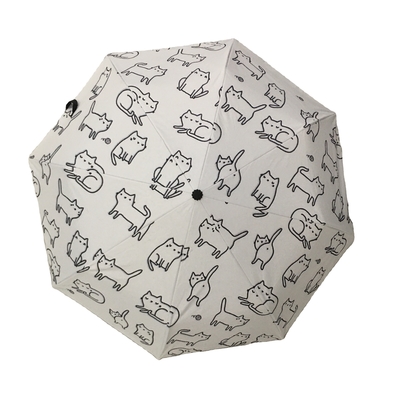 Controle manual 21 polegadas 8 guarda-chuva de ossos com padrão personalizado de imagem de personalidade