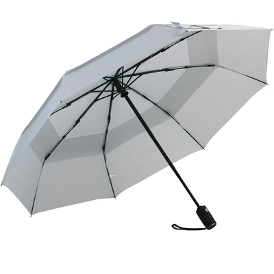 Cor personalizada Resistente ao vento Mochila dobrável pequena guarda-chuva para camada dupla falsa