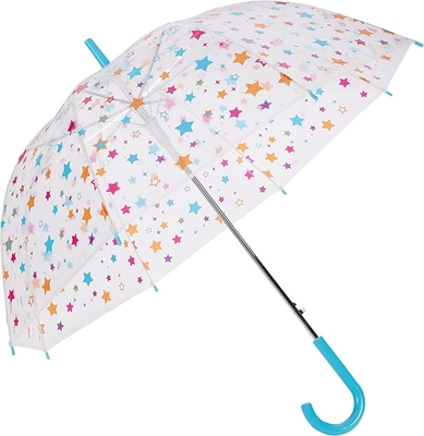 Retorno à Escola para Crianças Fundamentos Transparentes Estrelas de Bolha guarda-chuva com Gancho