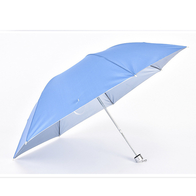 Impressão de logotipo personalizado 7K 3 guarda-chuva dobrável com alça de plástico e diâmetro aberto de 94cm