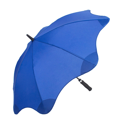 8 costelas redondas, canto redondo, resistente ao vento, pontas de segurança retas, guarda-chuva com logotipo impresso.