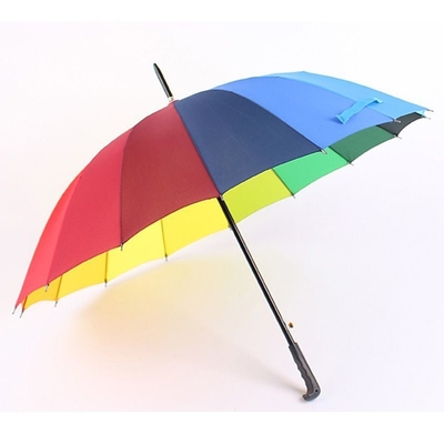 Automaticamente abrir guarda-chuva 16K com iridescência personalizada e impressão em design gradual colorido