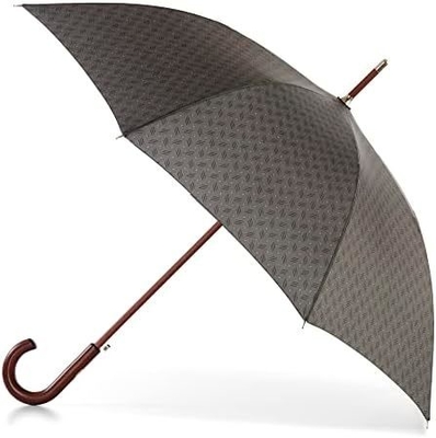 Um guarda-chuva de mão de madeira de uma peça J guarda-chuva de proteção ambiental para homens guarda-chuva de logotipo personalizada