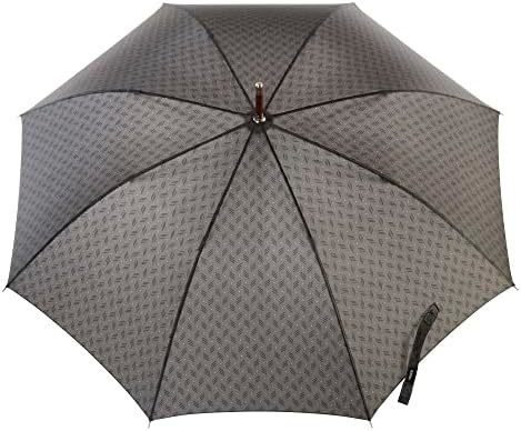 Um guarda-chuva de mão de madeira de uma peça J guarda-chuva de proteção ambiental para homens guarda-chuva de logotipo personalizada