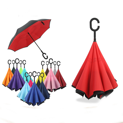 Um guarda-chuva publicitário com alça em forma de C Anti-UV Impermeável Um guarda-chuva reto