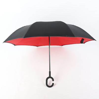 Um guarda-chuva publicitário com alça em forma de C Anti-UV Impermeável Um guarda-chuva reto