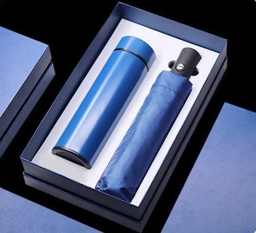 Logotipo personalizado guarda-chuva vaso de vácuo e troféu presente de negócios ideal para todas as ocasiões