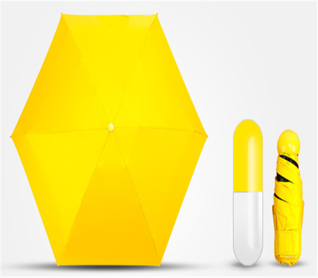 19 polegadas 6K 190T Pongee Mini Pocket Capsule guarda-chuva perfeito para publicidade ou presente