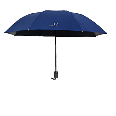 Quadro de aço guarda-chuva manual anti-UV para mulheres Tripla protecção contra o sol e a chuva
