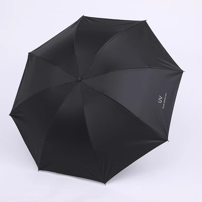 Quadro de aço guarda-chuva manual anti-UV para mulheres Tripla protecção contra o sol e a chuva