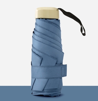 Impressão de guarda-chuva de moda de cinco dobras Desenhos personalizados Impressão de logotipo 20,5 polegadas * 6k