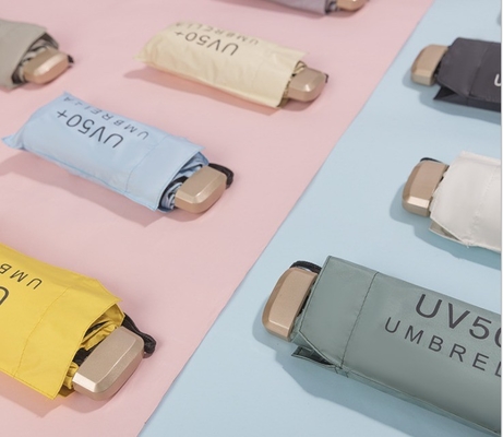Impressão de guarda-chuva de moda de cinco dobras Desenhos personalizados Impressão de logotipo 20,5 polegadas * 6k