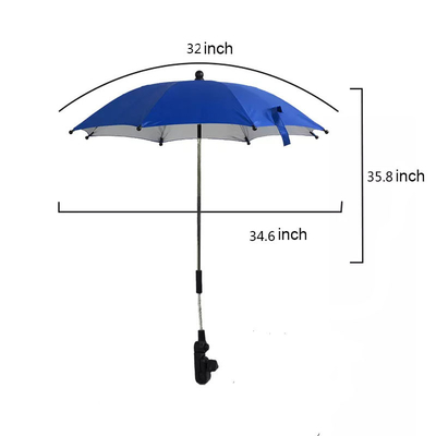 Acessórios de carrinho personalizados com cor ajustável Todos em 1 Função para guarda-chuva de carrinho de bebê