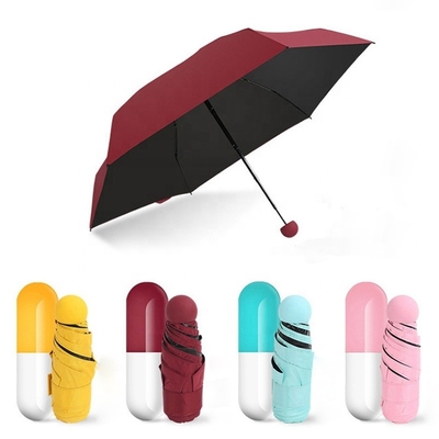 Parapluie Paraguas Sombrillas 19 &quot;* 6k 5 dobras mini guarda-chuva de cápsula de presente com impressão personalizada