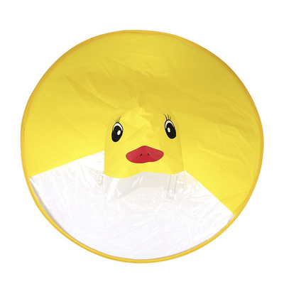 Impressão de logotipo personalizado OVNI Transparente Poncho à prova d'água para crianças Adultos Grupo etário