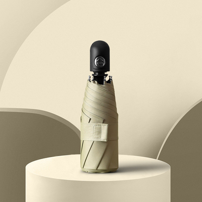 Umbrilhões de revestimento preto BSCI Mini Pocket Capsule Proteção UV Cinco guarda-chuva dobrável