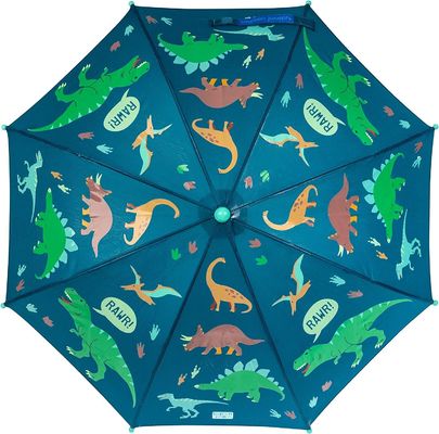 8K 19 polegadas de fibra de vidro costelas à prova de vento guarda-chuva de chuva infantil design bonito e legal