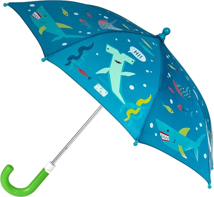 2023 lindo e legal 8K gancho alça à prova de vento guarda-chuva infantil 190T tecido de nylon