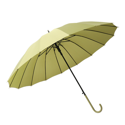 Um guarda-chuva publicitário de alça de borracha com logotipo personalizado