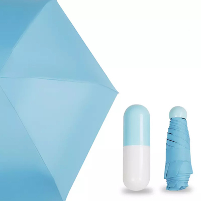 Estilo de design clássico 19 polegadas 6K Proteção UV Capsula de bolso guarda-chuva com mini caixa de presente