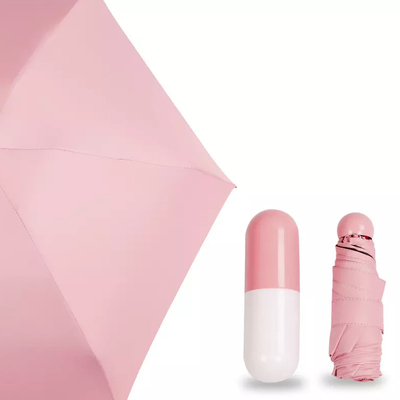 Estilo de design clássico 19 polegadas 6K Proteção UV Capsula de bolso guarda-chuva com mini caixa de presente