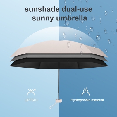 Logotipo personalizado Mini guarda-chuva portátil 5 dobras para dias ensolarados e proteção personalizada