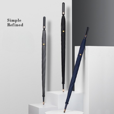 Adultos Outdoor 8K Windproof Straight Pole Golf Umbrel com alça personalizável