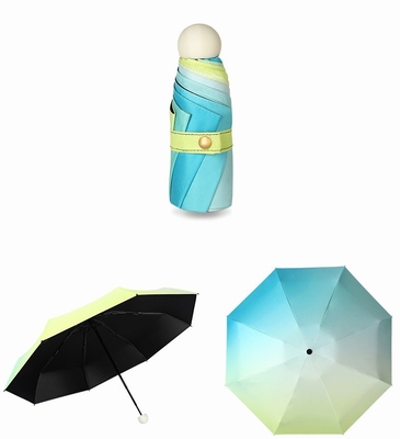Novidade Gradiente Criativo Cor Morandi Estilo 50% Proteção Solar Pável Guarda-chuva de Bolso