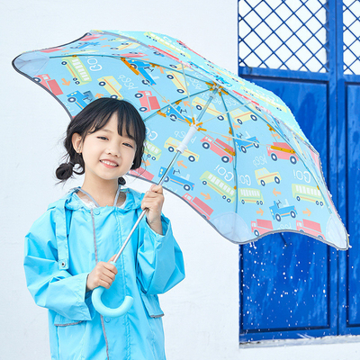Desenhos personalizados Impressão de logotipo tudo em um guarda-chuva infantil para meninos e meninas
