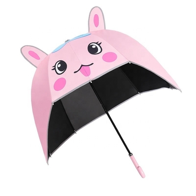 67cm Diâmetro Cartoon capacete guarda-chuva Manual Desenho Aberto Cute para meninas UV e resistente ao vento