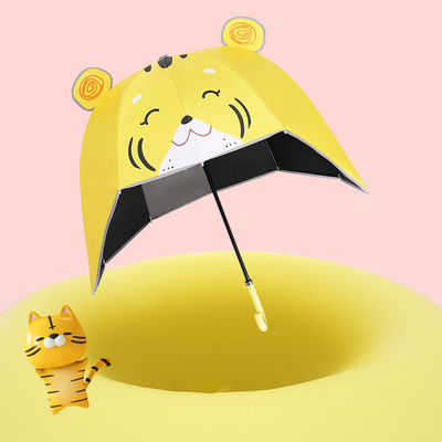 67cm Diâmetro Cartoon capacete guarda-chuva Manual Desenho Aberto Cute para meninas UV e resistente ao vento