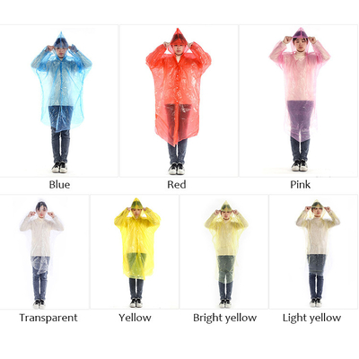 Adultos Glam Design estilo impermeável transparente longa poncho descartável