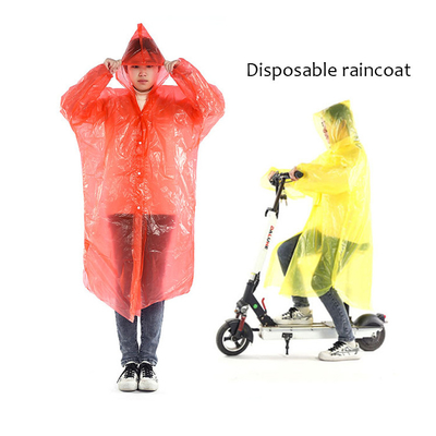 Adultos Glam Design estilo impermeável transparente longa poncho descartável