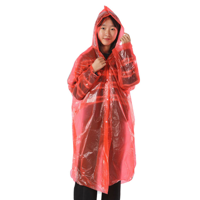 Adultos Glam Design estilo impermeável transparente longa poncho descartável