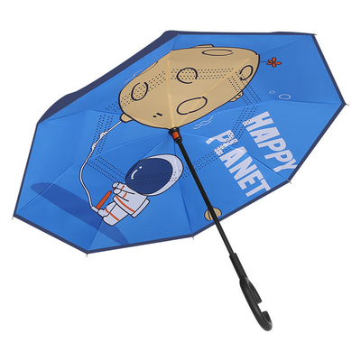 Guarda-chuva para alunos Grátis Manopla longa Proteção contra chuva e sol 190T Tecido Ponegee