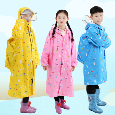 Trapo de chuva longo transparente Trapo de chuva de duas bordas Trapo de chuva infantil com poncho de uma peça