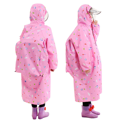 Trapo de chuva longo transparente Trapo de chuva de duas bordas Trapo de chuva infantil com poncho de uma peça