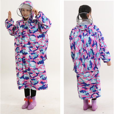 Trapo de chuva longo transparente Trapo de chuva de duas bordas Trapo de chuva infantil com poncho de uma peça