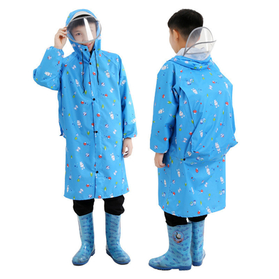 Trapo de chuva longo transparente Trapo de chuva de duas bordas Trapo de chuva infantil com poncho de uma peça