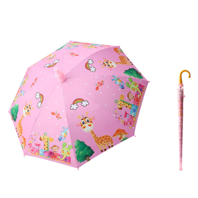 Guarda-chuva para crianças com design ultra-leve e controle semi-automático Diâmetro aberto 85cm