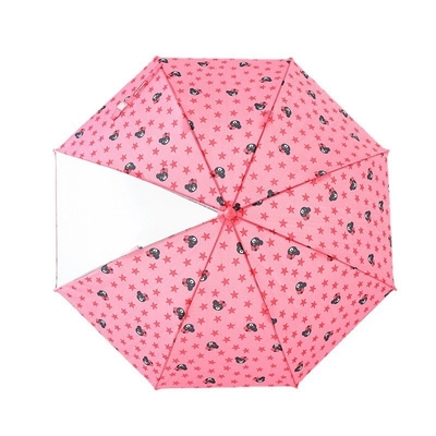 Guarda-chuva para crianças no jardim de infância Quadro de metal desenho animado Proteção solar e chuva