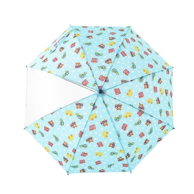 Guarda-chuva para crianças no jardim de infância Quadro de metal desenho animado Proteção solar e chuva