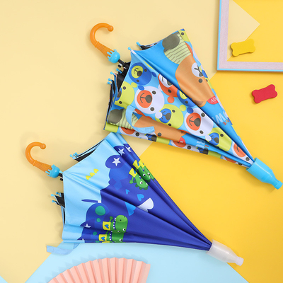 Estilo minimalismo Publicidade personalizada Guarda-chuva infantil com protetor solar e abertura automática