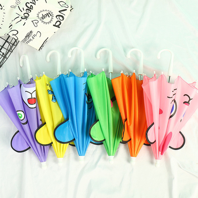Mini guarda-chuva infantil personalizada com alça longa e desenho animado adorável