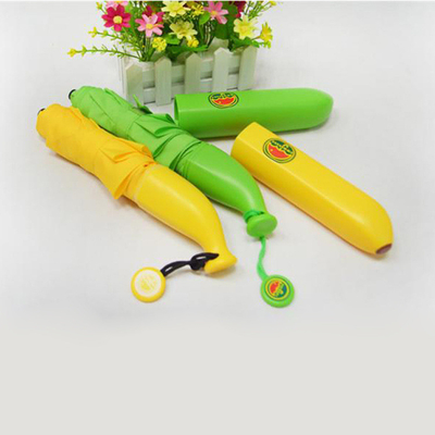 Controle manual guarda-chuva de banana para crianças