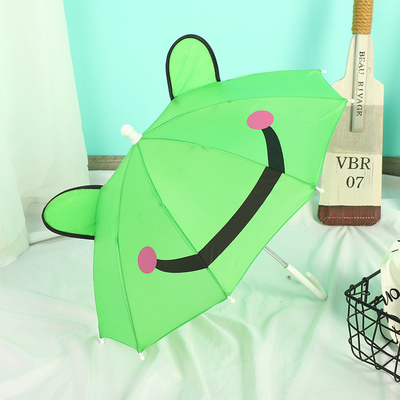 Mini guarda-chuva infantil personalizada com alça longa e desenho animado adorável